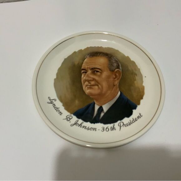 Vintage President Lyndon B Johnson  Collector's Plate - Picture 1 of 11